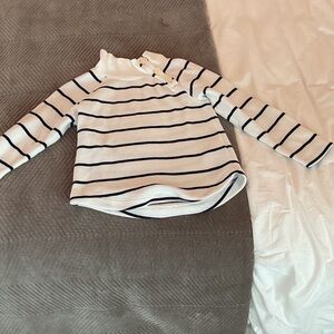 Crewcuts Navy Striped Long Sleeve Tee